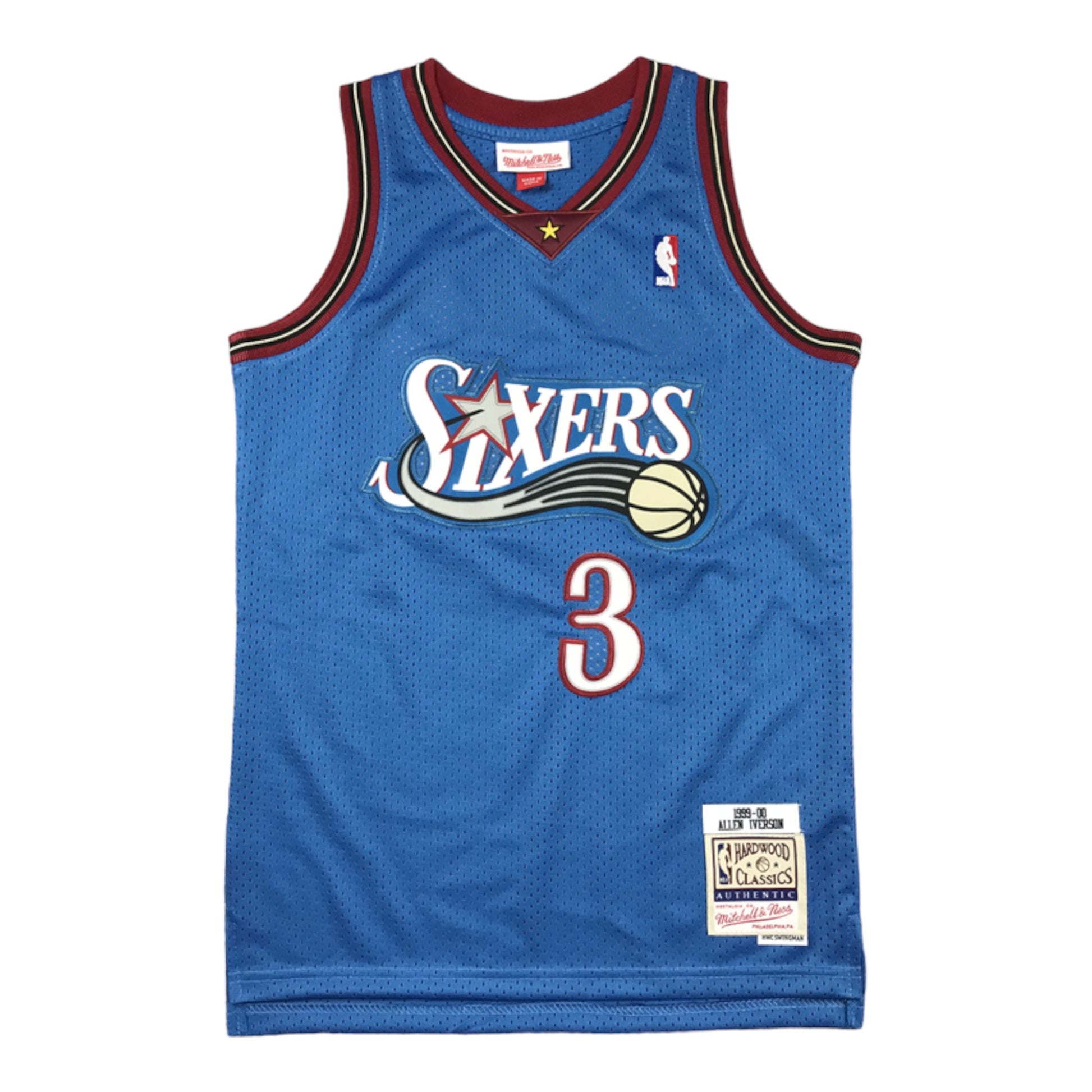 Philadelphia 76ers Allen Iverson Blue Classic 2000-01