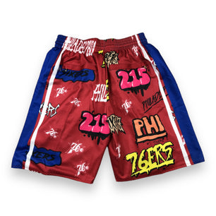 Philadelphia 76ers Graffiti Classic Shorts