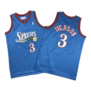 Philadelphia 76ers Allen Iverson Blue Classic 2000-01