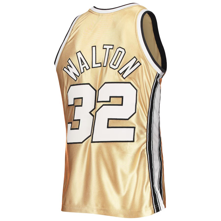 Portland Trail Blazers Bill Walton Gold 75th Anniversary 76/77