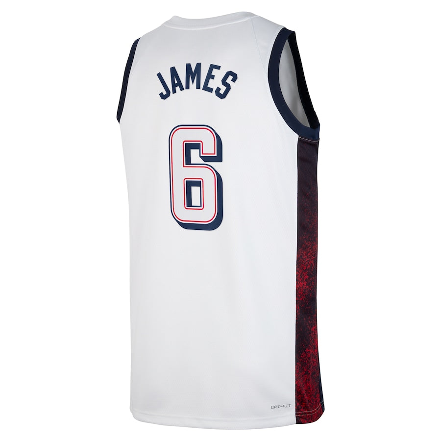 USA Basketball White Team Jersey 2024