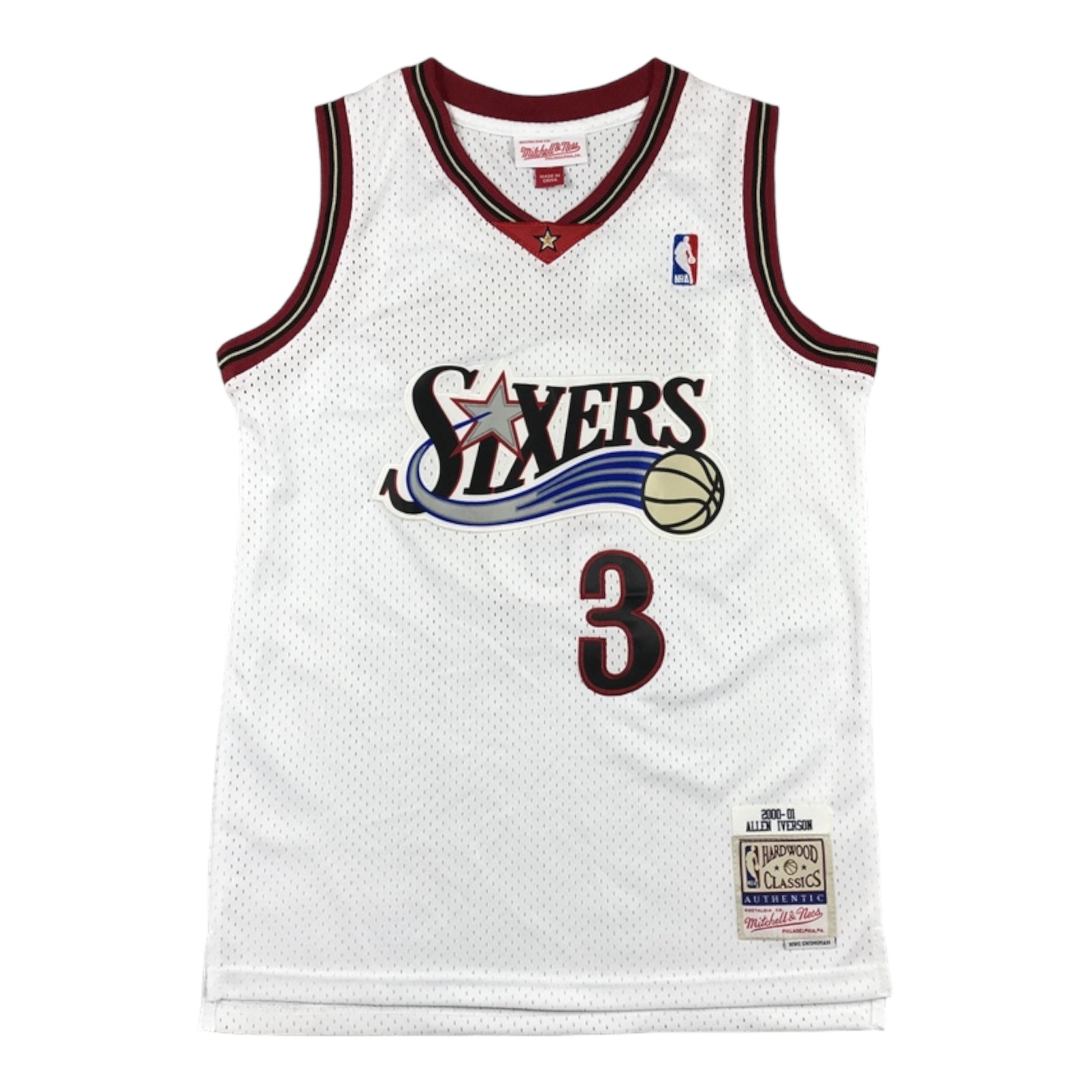 Philadelphia 76ers Allen Iverson White Classic 2000-01