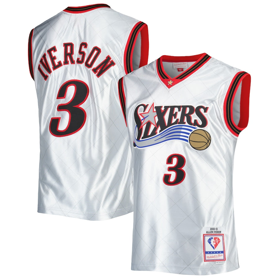 Philadelphia 76ers Allen Iverson 75th Anniversary 00/01