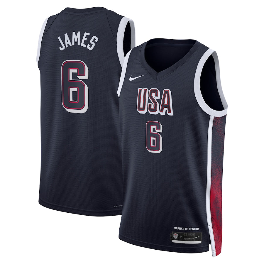 USA Basketball Navy Team Jersey 2024